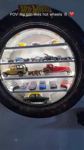 DIY tyre shelf | Hot Wheels 🛞 display case #wheels #tirehanging #shorts