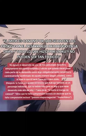 lo peor es que después usan algunas cosas (las sacan de contexto) y las usan para rebajar o desinformar (para hacer quedar mejor al bakudeku)