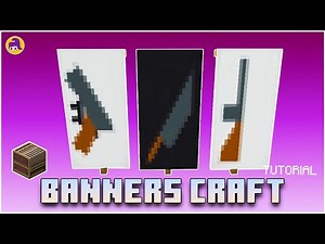 How to Craft Banners "Weapon" (pt 2) - Minecraft tutorial