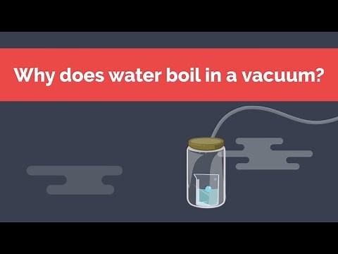 Why does water boil in a vacuum?