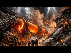 Inside a Mega Cement Factory - How Cement Is Made Step by Step