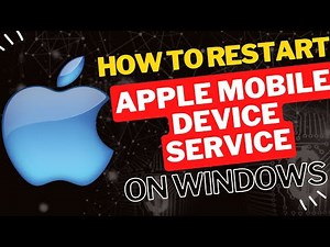 How to Restart Apple Mobile Device Service on Windows