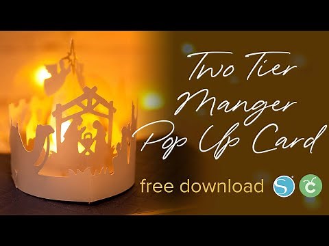 DIY - Two Tier Manger Christmas Pop Up Card