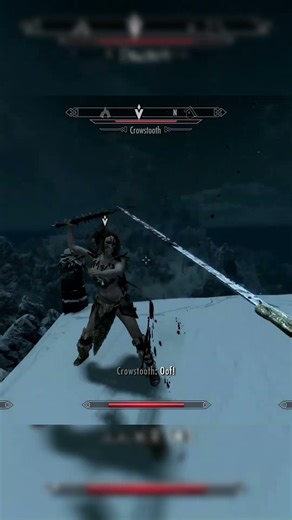 She lost her head... ⚔️🩸 #skyrim #gaming
