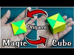 Amazing DIY Origami Magic Cube Easy Folding