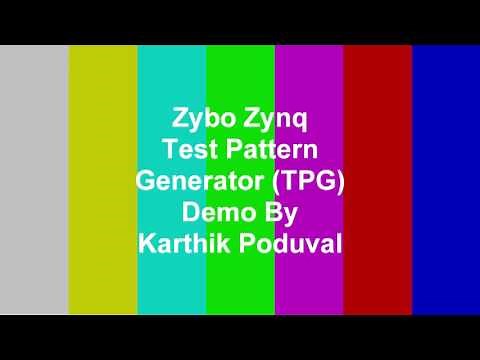 Zybo Zynq Test Pattern Generator Demo
