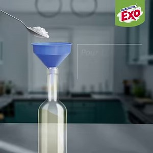 712K views · 1.2K reactions | A narrow-neck bottle can be hard to clean, even if you have a bottle cleaning brush. So here’s a super easy way to clean these bottles with simple ingredients you can find in your kitchen. Follow us for more such #KitchenCleaning tips & hacks. #HealthyKitchen #CleanKitchen #KitchenTips #KitchenDIY #CleaningHacks #Kitchen #Exo #Exocute #ExoFamily #Utensils | Antibacterial Exo | Facebook