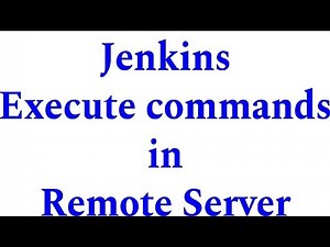 How to execute command | Execute command through Jenkins | Remote Server