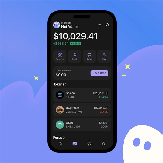 Phantom on Instagram: "Your new money home has arrived ✨ Starting to roll out today, you can use some Phantom Cash features right from your wallet. Quick sell crypto to fund your account with CASH today."