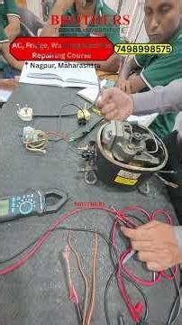 Testing of single door fridge cable, wire, thermostat, olp, relay, compressor winding buzzer test.