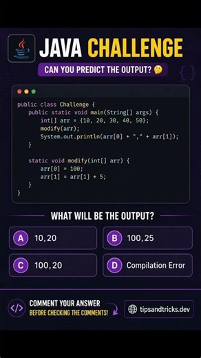 Java Programming Challenge | Level Up Your Skills #java #codingchallenge #programming #shorts #dsa