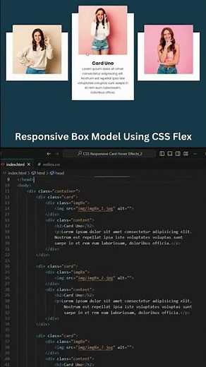 Responsive Box Layout Using CSS Flexbox | Frontend Tip #youtubeshorts #ai #coding