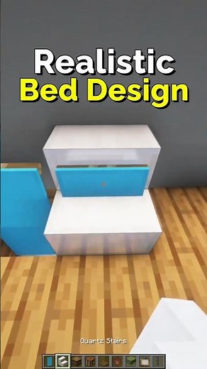 How to Make a Cozy Bed Design in Minecraft – Bed Design | CupSapling #minecraft #shorts #bed