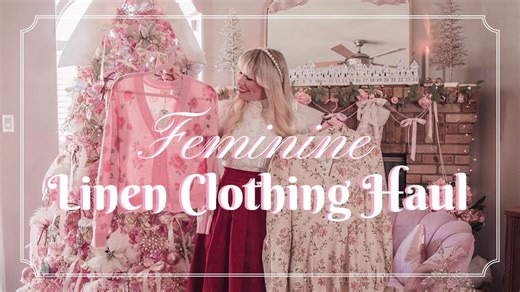 Feminine linen dresses & outfits | LinenVibes fall winter clothing haul
