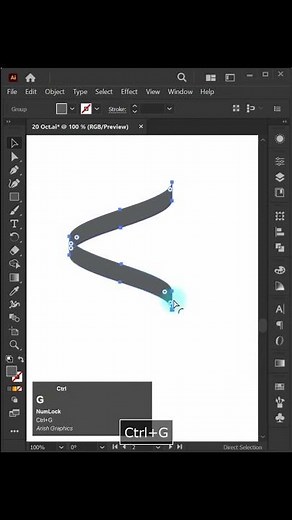 Gradient Wave Pattern Design in Adobe Illustrator CC 2022