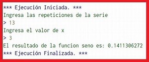 Algoritmo para calcular el seno de un ángulo - ALGORITMODETAREA