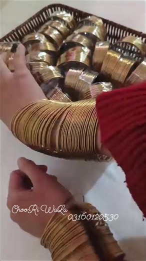 7.9K views · 82 reactions | Steel golden bangles. | ChooRi Wala | Facebook