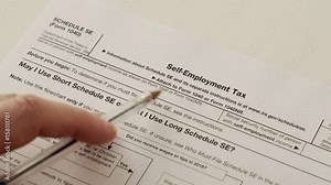 An anonymous person reading the IRS form 1040 schedule SE for self employment income tax reporting which is usually used by entrepreneurs and small businesses.