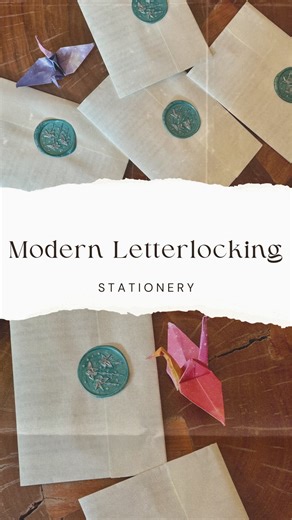 Verse & Sip on Instagram: "Modern letterlocking 💌 #letters #letterlocking #snailmail"