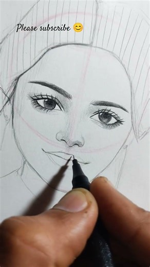 Face drawing using loomis method #loomismethod #loomisdrawing #portraitsketch