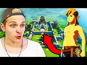 Er baut die ganze BOTW MAP in MINECRAFT! - Huebi reagiert
