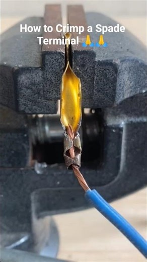 How to Crimp a Spade Terminal 🙏🙏