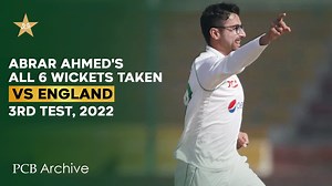 1.6M views · 47K reactions | Abrar Ahmed's All 6️⃣ Wickets Taken in Karachi in 3rd Test Against England Pakistan vs England 2022 Series #PCBArchives | Pakistan Cricket Team | Facebook