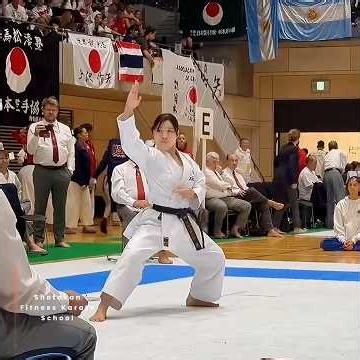 Saori Ishibashi performing the advanced Shotokan Karate Kata Kanku-Dai