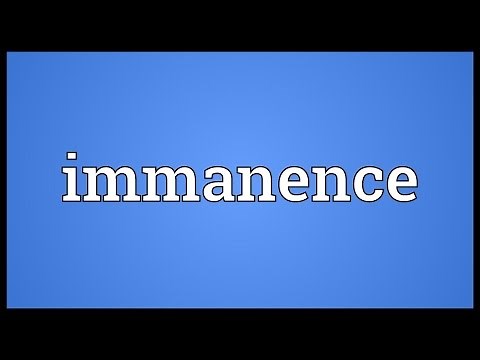 Immanence Meaning