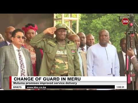 Isaac Mutuma sworn in as new Meru Governor