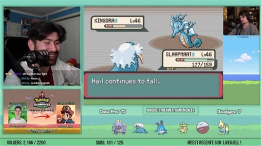 CHAINLOCKE SPLIT 8 - @Gamemeneer | 9-Speler Pokemon Nuzlocke Challenge! | !chain !cd !insta !discord