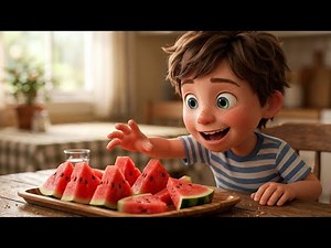 What Happens If You Swallow a Watermelon Seed? 🍉😳 (Funny Kids Story)