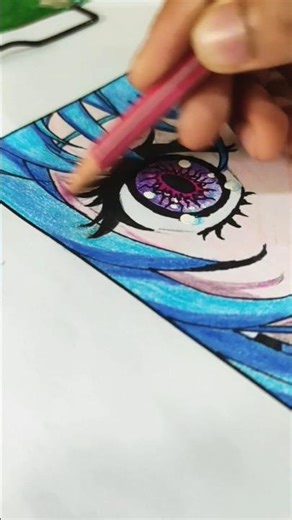 How To Draw Anime Eyes l Anime Eyes Drawing Tutorial #animedrawing#drawing#eyedrawing#art