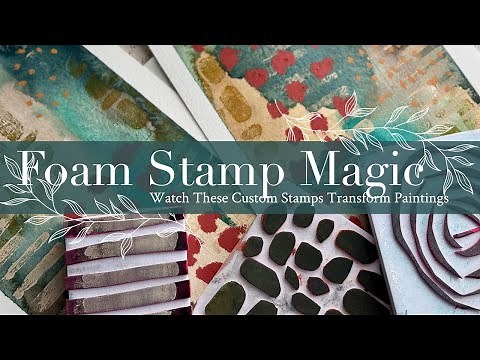 Foam Stamp Magic: Watch These Custom Stamps Transform Paintings