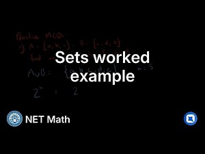 NUST NET Math | 3.2 Sets and Functions | Qallam