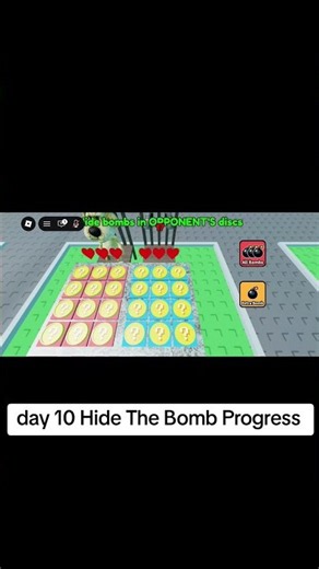 hide the bomb progress day 10 #roblox