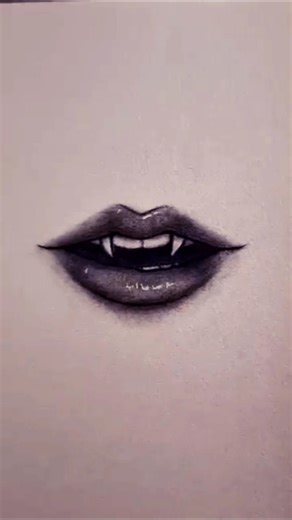 . Vampire Lips Art Tutorial 🩸 | Realistic Lip Drawing Step by Step