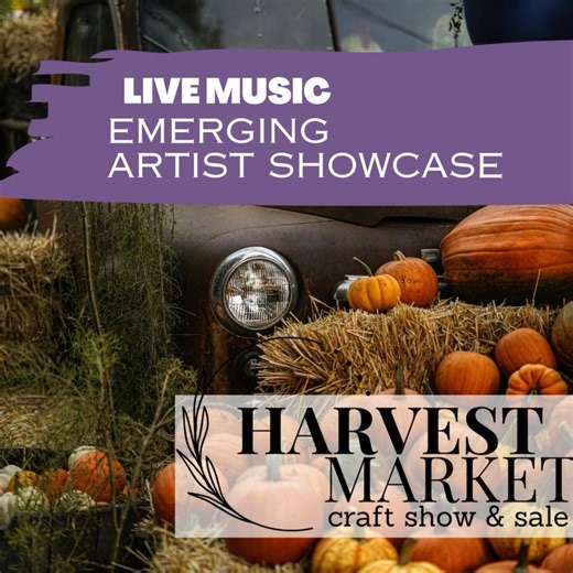 THE STUDIO SET - as Harvest Market! Each Year Harvest Market features some very talented local Emerging Youth Artists in the lobby. This is your chance to see them first! You don't even have to buy a ticket! At 3:30 pm Sarah's Singing Studio will take over the lobby and have the opportunity to showcase several local vocal students from local Vocal Teacher - Sarah Amelard.. If your child has a passion for music, come on out and learn about the joy of singing and how Sarah's Studio can help your c