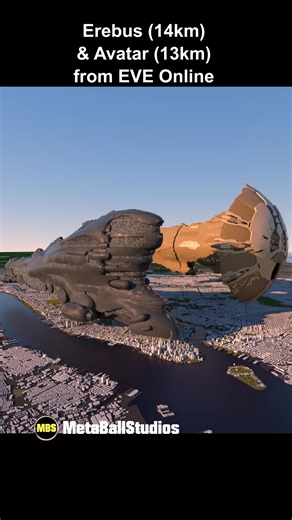 EVE Online Starships Size Comparison | Massive Spaceship Length Revealed