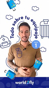 🎥 ¿Vas a volar con World2fly? ✈️ David te cuenta todo lo que necesitas saber sobre tu equipaje de mano y facturado. 💼 Revisa medidas, pesos y qué no puedes llevar para evitar sorpresas en el aeropuerto. 🔜 No te pierdas la segunda parte donde David te hablará del equipaje especial y consejos para objetos valiosos. #FlyAway #MeetW2Fly #world2fly #w2fly | World2Fly