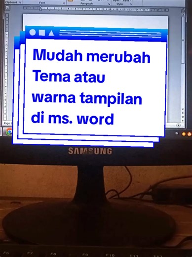 Mudah merubah warna tema/tampilan di ms. word #tips #tutorial #tipsandtricks #msword #pioneertemplate