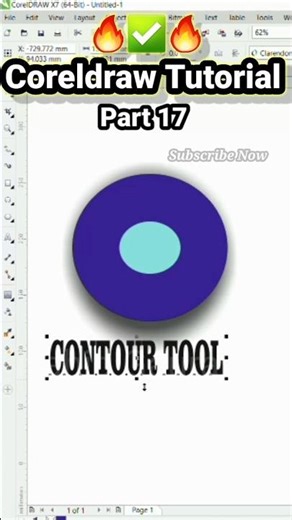 Coreldraw Tutorial ✅🔥 Part 17 #coreldraw #viral #designer #shorts #youtubeshorts #corel