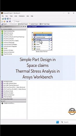 "Thermal Stress on Cylindrical Shaft in ANSYS | Real-World CAE #shorts "