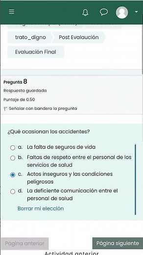 Trato Digno en los Servicios de Salud. INSABI. Evaluación final Aprobado con 10.00