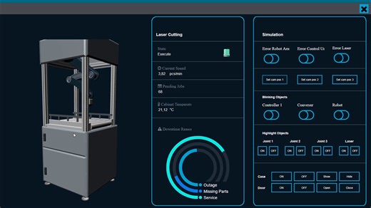 WinCC V8 3D control trailer