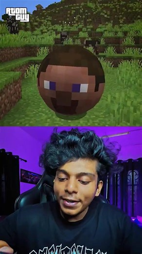 Minecraft ന്റെ ഉരുണ്ട Mod! 🤣 (MINECRAFT MODS!) #shorts #minecraft #funny #comedy #games #gta