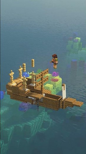 Minecraft | How To Build A Tiny Sailboat