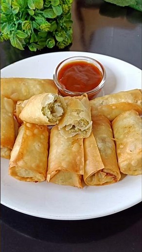 Chicken Spring Rolls Recipe For Iftar | Crispy Chicken Spring Rolls For Ramzan 2026😋 #youtubeshorts