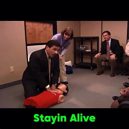 The Office CPR scene