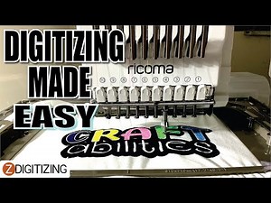 HOW TO EMBROIDER FOR BEGINNERS | DIGITIZING FILES WITH ZDIGITIZING | BROTHER SE600 & RICOMA EM-1010